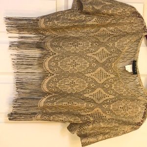 Crochet-type Top to layer over dress